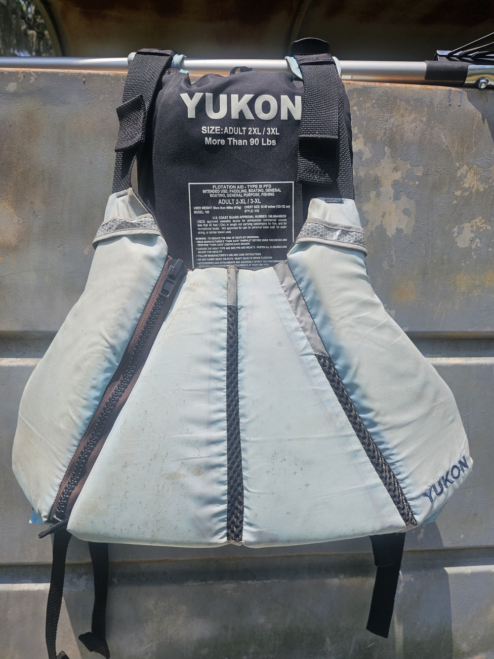 Yukon Adult Life Jacket 2X/3X - Light Blue